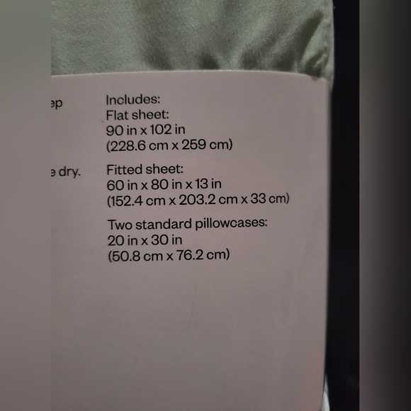 Room Essentials Queen Sheet Set - Mint - Picture 5 of 9